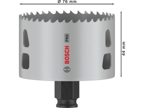 BOSCH PRO Körkivágó 76 mm (8% kobalttal) PC PLUS Multi Material