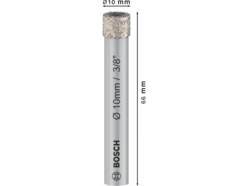 BOSCH PRO Száraz gyémántfúró 10 x 66 mm hengeres befogással