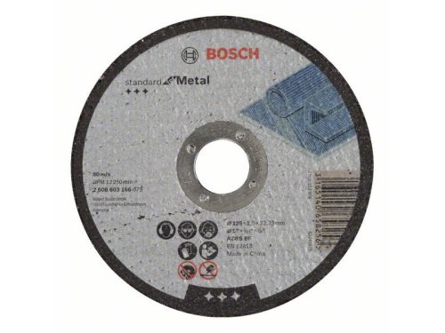 BOSCH Vágókorong fémre 125 x 2,5 x 22,2 mm Standard for Metal A 30 S BF