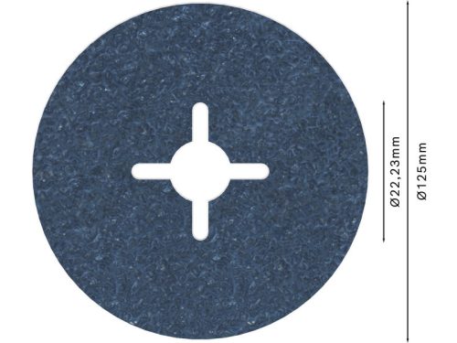 BOSCH PRO Fíbertárcsa fémre 125 x 22,2 mm / P60 cirkónium-oxid