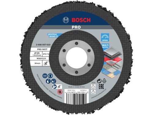 BOSCH PRO Tisztítótárcsa 125 mm fém/inox N377