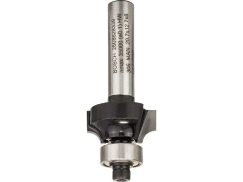 BOSCH Keményfém lekerekítő maró golyóscsapággyal 20,7 (r=4 mm) x 10,5 x 53 x 8 mm