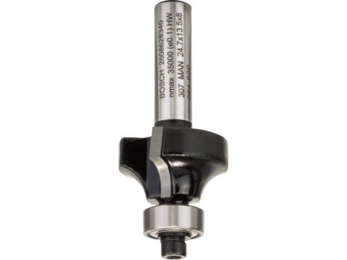 BOSCH Keményfém lekerekítő maró golyóscsapággyal 24,7 (r=6 mm) x 13,2 x 53 x 8 mm