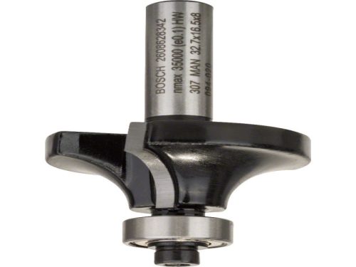 BOSCH Keményfém lekerekítő maró golyóscsapággyal 32,7 (r=10 mm) x 16,5 x 57 x 8 mm