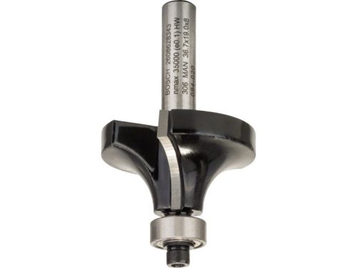 BOSCH Keményfém lekerekítő maró golyóscsapággyal 36,7 (r=12 mm) x 19 x 60 x 8 mm