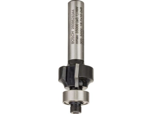 BOSCH Keményfém lekerekítő maró golyóscsapággyal 18,7 (r=3 mm) x 10,2 x 53 x 8 mm