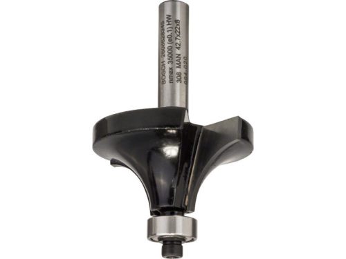 BOSCH Keményfém lekerekítő maró golyóscsapággyal 42,7 (r=15 mm) x 22 x 66 x 8 mm