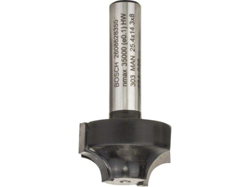 BOSCH Keményfém "E" profilmaró golyóscsapággyal 25,4 (r=6,3 mm) x 14 x 46 x 8 mm