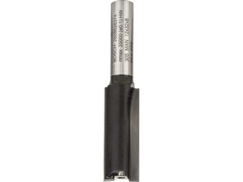 BOSCH Keményfém egyenes élű maró hosszított 12,0 x 31,5 x 62 x 8 mm
