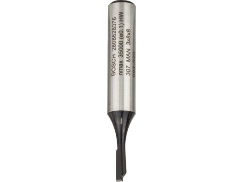 BOSCH Keményfém egyenes élű maró 3,0 x 8,0 x 51 x 8 mm