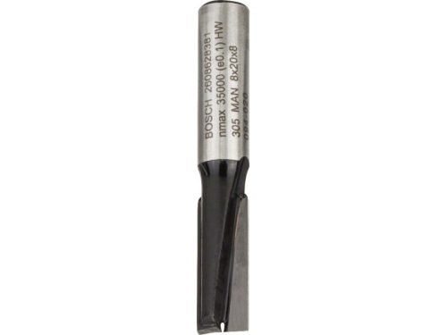 BOSCH Keményfém egyenes élű maró 8,0 x 19,6 x 51 x 8 mm