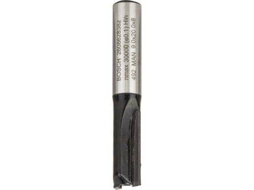 BOSCH Keményfém egyenes élű maró 9,0 x 19,6 x 51 x 8 mm