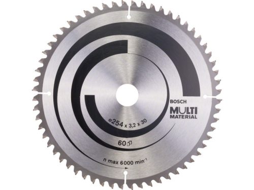 BOSCH Fűrésztárcsa univerzális 254 x 30 x 3,2 mm / 60T MultiMaterial HLTCG