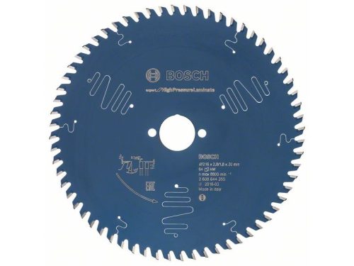 BOSCH Fűrészárcsa laminált lapokhoz 216 x 30 x 2,8 mm / 64T Expert for High Pressure Laminate
