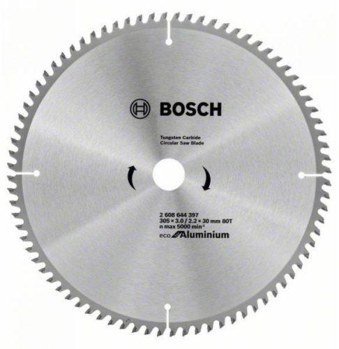 BOSCH Fűrésztárcsa alumíniumhoz 305 x 30 x 3,0 mm / 80T