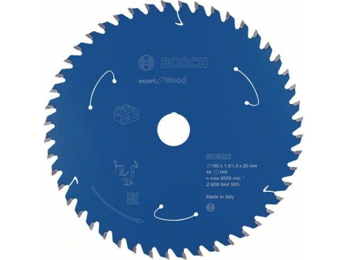BOSCH Fűrésztárcsa fához 160 x 20 x 1,5 mm / 48T Expert for Wood