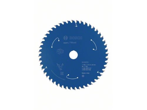 BOSCH Fűrésztárcsa fához 165 x 20 x 1,5 mm / 48T Expert for Wood