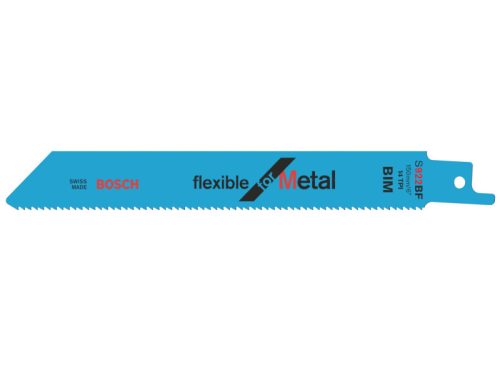 BOSCH Szablyafűrészlap fémre S 922 BF 150 mm / 14TPI bimetál Flexible for Metal (100 db)
