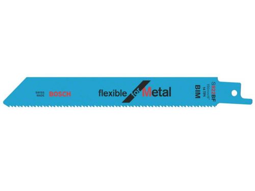 BOSCH Szablyafűrészlap fémre S 922 BF 150 mm / 14TPI bimetál Flexible for Metal (2 db)