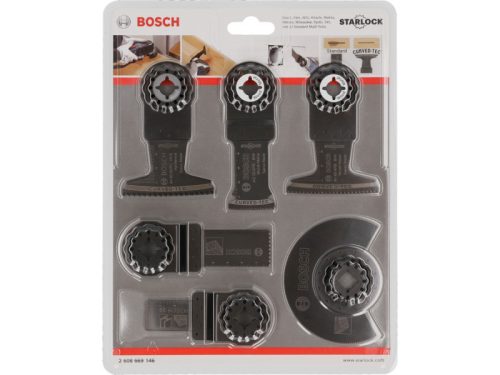 BOSCH Akkus többfunkciós géphez 9 részes Starlock készlet (fa, fém)