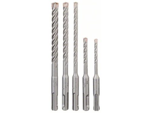 BOSCH 5X Kőzetfúró készlet 5 részes négyélű SDS-Plus (5 / 6 x 110 mm; 6 / 8 / 10 x 160 mm)