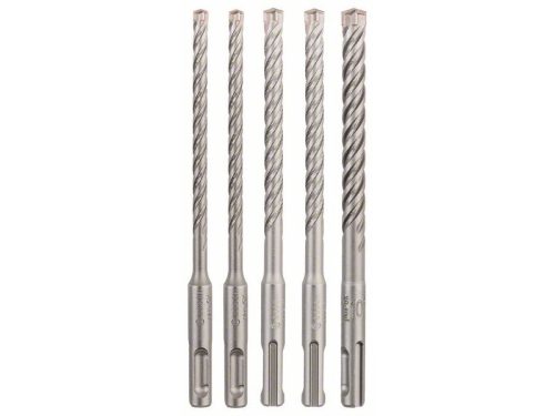 BOSCH 5X Kőzetfúró készlet 5 részes négyélű SDS-Plus (6 / 6 / 8 / 8 / 10 x 160 mm)