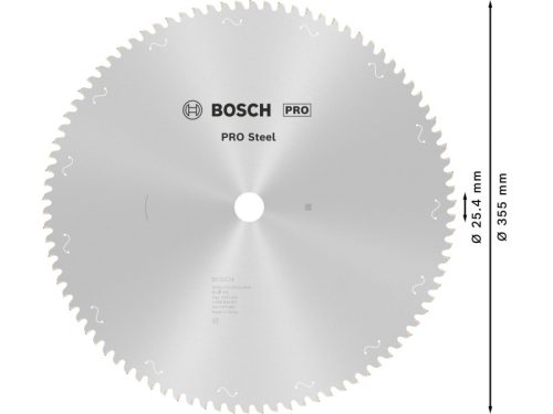 BOSCH PRO Fűrésztárcsa fémre 355 x 25,4 x 2,2 mm / 90T