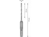 BOSCH EXPERT 7X Kőzetfúró 3,5 x 115/50 mm négyélű SDS-Plus