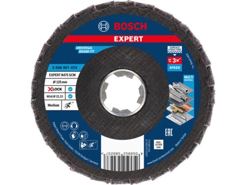BOSCH EXPERT Lamellás csiszolókorong közepes 125 x 22,2 N475 SCM X-LOCK