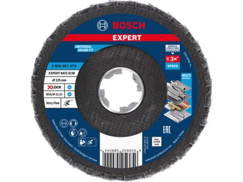 BOSCH EXPERT Lamellás csiszolókorong puha 125 x 22,2 N475 SCM X-LOCK