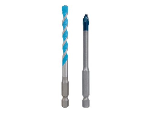 BOSCH EXPERT HEX-9 Hard Ceramic + Univerzális fúrószár 6 mm 1/4" bitbefogással (2 db)