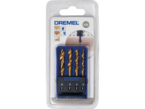 DREMEL Fafúrószár készlet 4 részes titán bevonatos (3-4-5-6 mm)