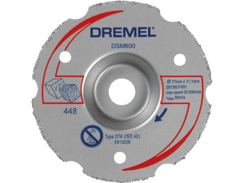 DREMEL DSM600 Vágókorong karbidszemcsés 77 x 11,1 mm