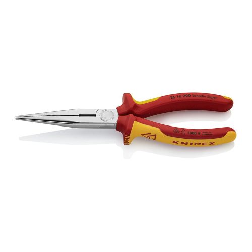Fogó félkerek pofával 200mm PVC bevonat 1000V-ig VDE Knipex