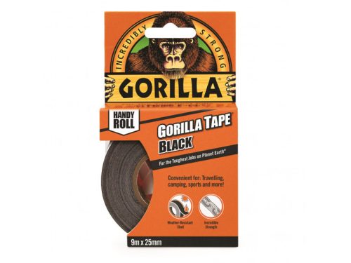 GORILLA Ragasztószalag fekete extra erős 25 mm x 9,14 m