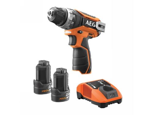 AEG Akkus fúrócsavarozó BS 12C2 Li 202C (sz.komp,2seb.) (2 x 2,0 Ah akku + töltő + koffer)