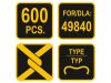 VOREL Drótfűző kapocs E-típusú 600 db (49840 fogóhoz)