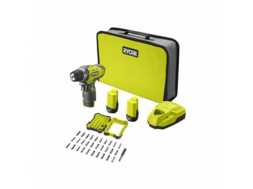 RYOBI Akkus fúrócsavarozó készlet R12DD-220SA31 (2 x 2,0 Ah akku + töltő)