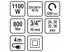 STHOR Elektromos ütvecsavarozó 1100W 3/4" 800 Nm