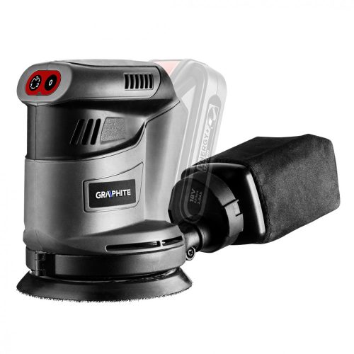 Akkus excentercsiszoló Energy+, 18V, 125mm, akku nélkül!!!