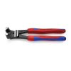 Felső csapszegvágó nagy áttétellel 200mm PVC bevonat Knipex