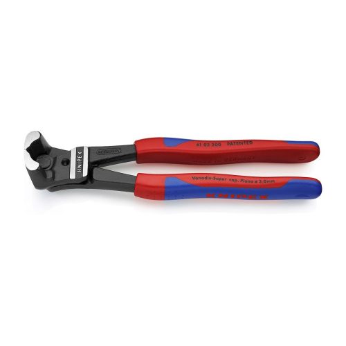 Felső csapszegvágó nagy áttétellel 200mm PVC bevonat Knipex