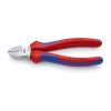 Oldalcsípőfogó 160mm PVC bevonat Knipex