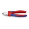 Oldalcsípőfogó 180mm PVC bevonat Knipex