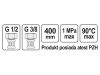 FALA Flexibilis bekötőcső 1/2" x 3/8" 400 mm belső-belső