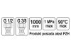 FALA Flexibilis bekötőcső 1/2" x 3/8" 1000 mm belső-belső