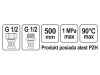 FALA Flexibilis bekötőcső 1/2" x 1/2" 500 mm belső-külső