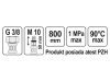 FALA Flexibilis bekötőcső 3/8" x M 10 800 mm belső-külső