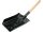 VOREL Szenes lapát 550 x 265 x 180 mm rövid fa nyéllel