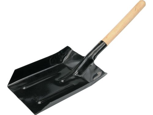 VOREL Szenes lapát 550 x 265 x 180 mm rövid fa nyéllel